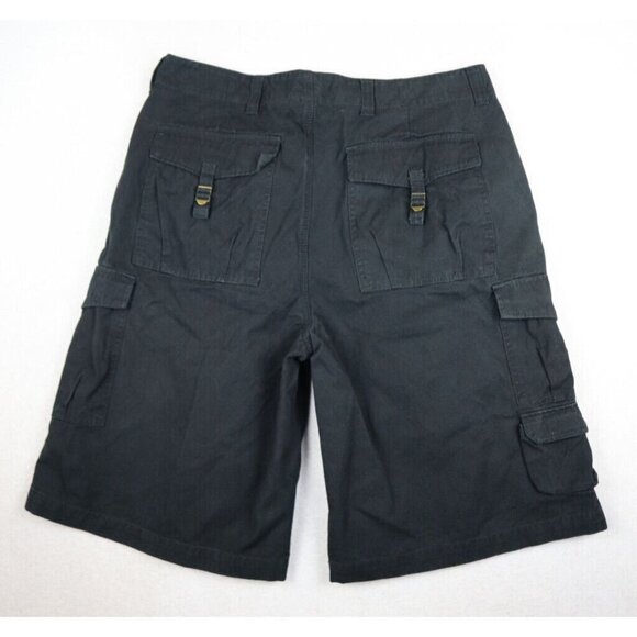 EMERGENCY EXIT - MEN'S BLACK CARGO SHORTS - SIZE 36 - Picture 6 of 10